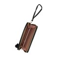 thumbnail image 2 of Unique Bargains 1 Pc Coin Purse Wallet Portable W-Shaped Corrugated Plush Ball Zipper Coin Purse Pouch Black, 2 of 5