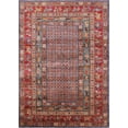 thumbnail image 1 of Ahgly Company Indoor Rectangle Mid-Century Modern Fire Brick Red Oriental Area Rugs, 3' x 5', 1 of 6