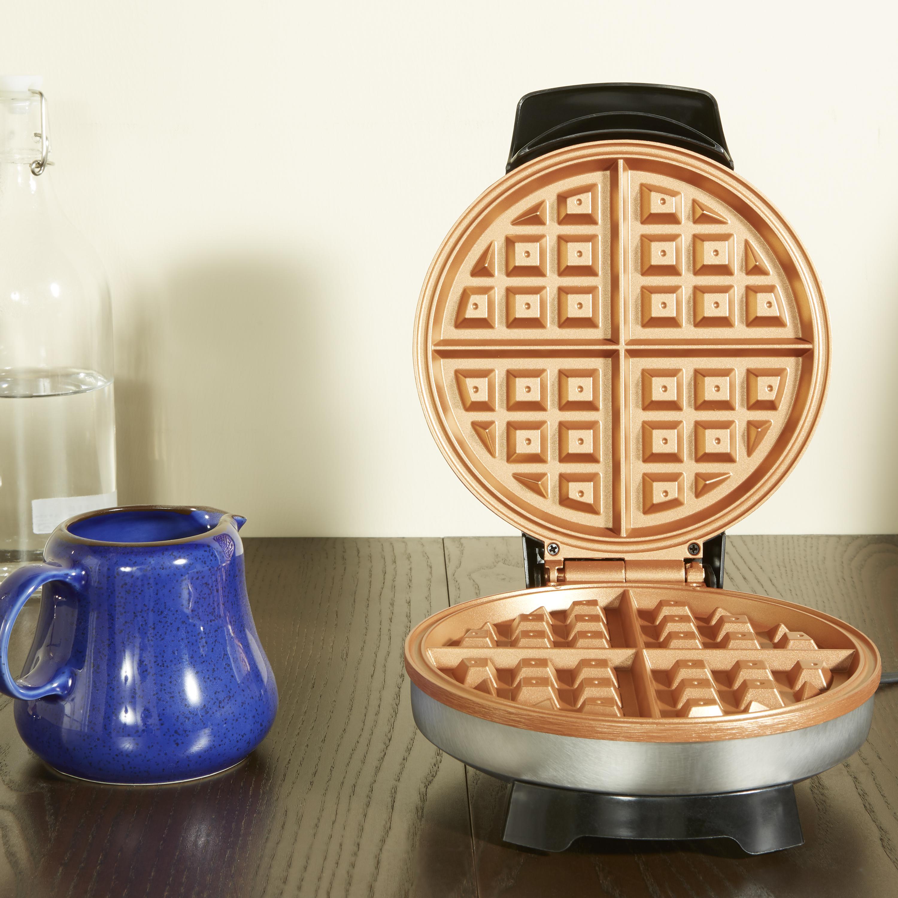 Farberware Copper Non-Stick Round Waffle Maker, New - 201796 - image 5 of 5