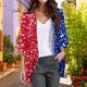 thumbnail image 2 of Cover-Ups para Mujeres Moda Casual Cardigan Día de la Independencia Impreso Cover-Up Ligero para el Hogar, 2 of 4