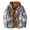 Gray, variant on Mens Sherpa Fleece Lined Plaid Shirts Jackets Hoodie Coat Casual Thermal Zip Up Flannel Jackets Winter Warm Work Coat Outwear
