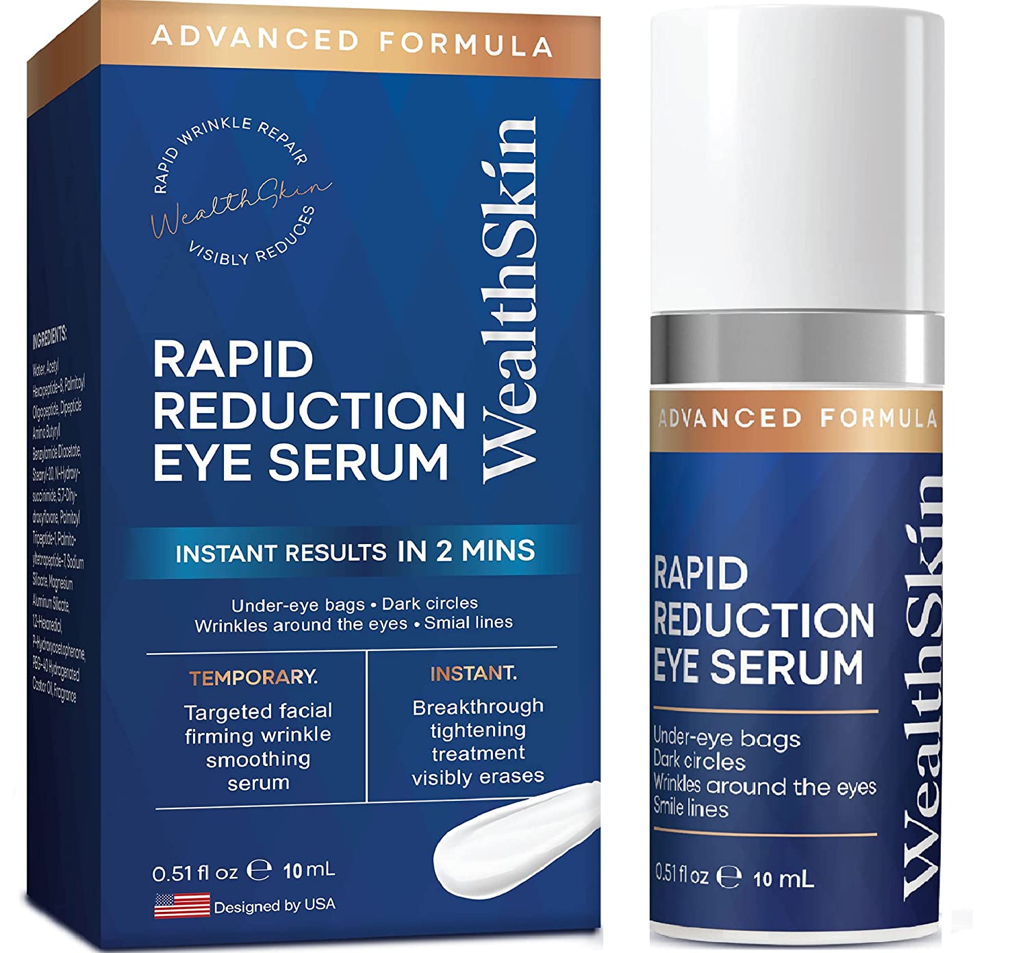 Rapid Rewind Wrinkle Reduction, Eye Cream for Dark Circles and