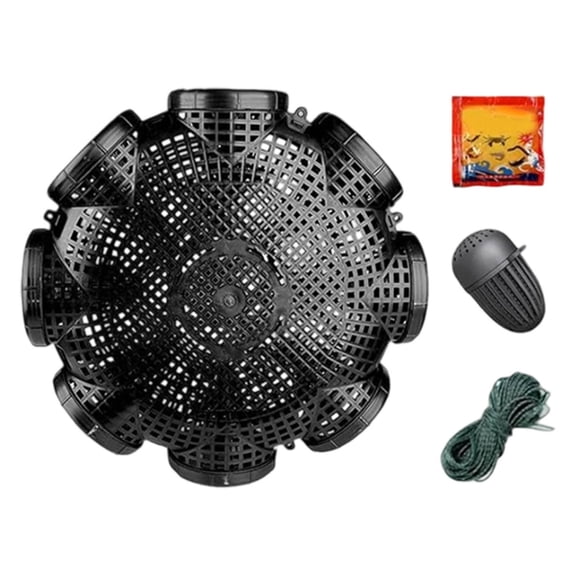 erfcxs Fish Trap With 8 Holes Breathable Crawdad Crawfish Trap Detachable Portable Fishing Net For EEL River Crab For Fish Crawfish