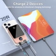 thumbnail image 5 of Magnetic Wireless Portable Charger, 10000mAh Power Bank with PD20w Fast Charging, USB C in&Out Battery Pack, Compatible with Mag-Safe for iPhone 17/16/15/14/13 Series, Samsung, Android, and More, 5 of 8