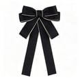 thumbnail image 2 of JJV Christmas Bow for Wreath 7x5 Inch Vintage Wreath Bow Christmas Tree Topper Ornament Bow for Home Outdoor Indoor Party, 2 of 6