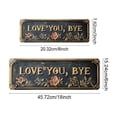 thumbnail image 2 of Love You Bye Sign Above Door, Love You, Bye – Vintage Art Metal Wall Sign, Durable Unique Valentine's Day Holiday Door Decor for Home Bedroom Living Room Office Bar Cafe Door, 1Pc(Black,8x3"), 2 of 8