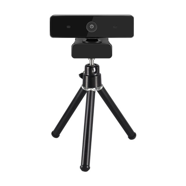 Microphone Omnidirectionnel 2MP 1080P USB Caméra Web Auto Focus pour Étude en Ligne Vidéo Réunion PC Ordinateur Portable Caméra Numérique Extérieure, Facile à Installer