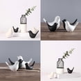 thumbnail image 2 of Desktop Ornament for Home Modern Minimalist Black White Ceramic Bird Figurines for Desktop Living Room Tabletop Decoration,6.6x3.8x7.6 cm,WhiteS, 2 of 9