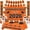 Orange, variant on Graduation Decorations 2026 Set, Congrats Grad Banner with Balloons Table Decor Kit, 71 Inch Party Supplies for High office College Graduation Party, Green Theme Celebration