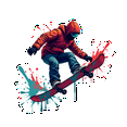 thumbnail image 6 of Dynamic Snowboarding Stickers, Waterproof Snowboarding Sticker for Water Bottle Laptop Phone Cases Planner Skateboard Luggage Helmet Party Favor Decor, Ideal for Adults Teens Teacher Rewards, 6 of 9