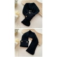 thumbnail image 4 of Cute Mini Neck Warmer Scarf for Woman Knit Neck Gaiter with Two Buttons Outdoor Activities, 4 of 4