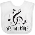 thumbnail image 3 of Inktastic Funny Music Yes Im Treble Boys or Girls Baby Bib, 3 of 4