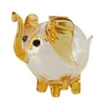 thumbnail image 2 of Alcancía de cristal transparente con forma de elefante para decorar la mesa de la sala de estar. Con tapón, 2 of 9