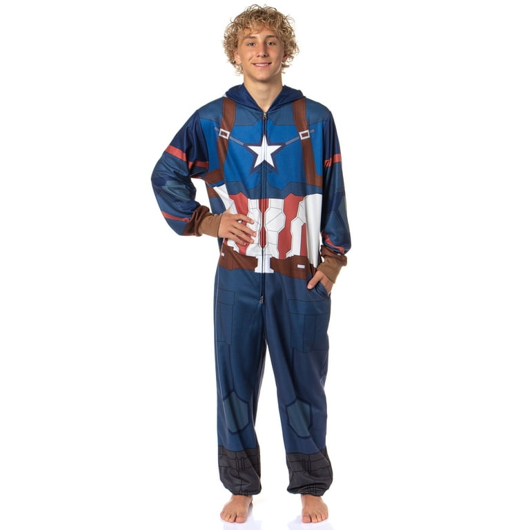 Marvel Captain America Winter Soldier Superhero Adult Hooded Union