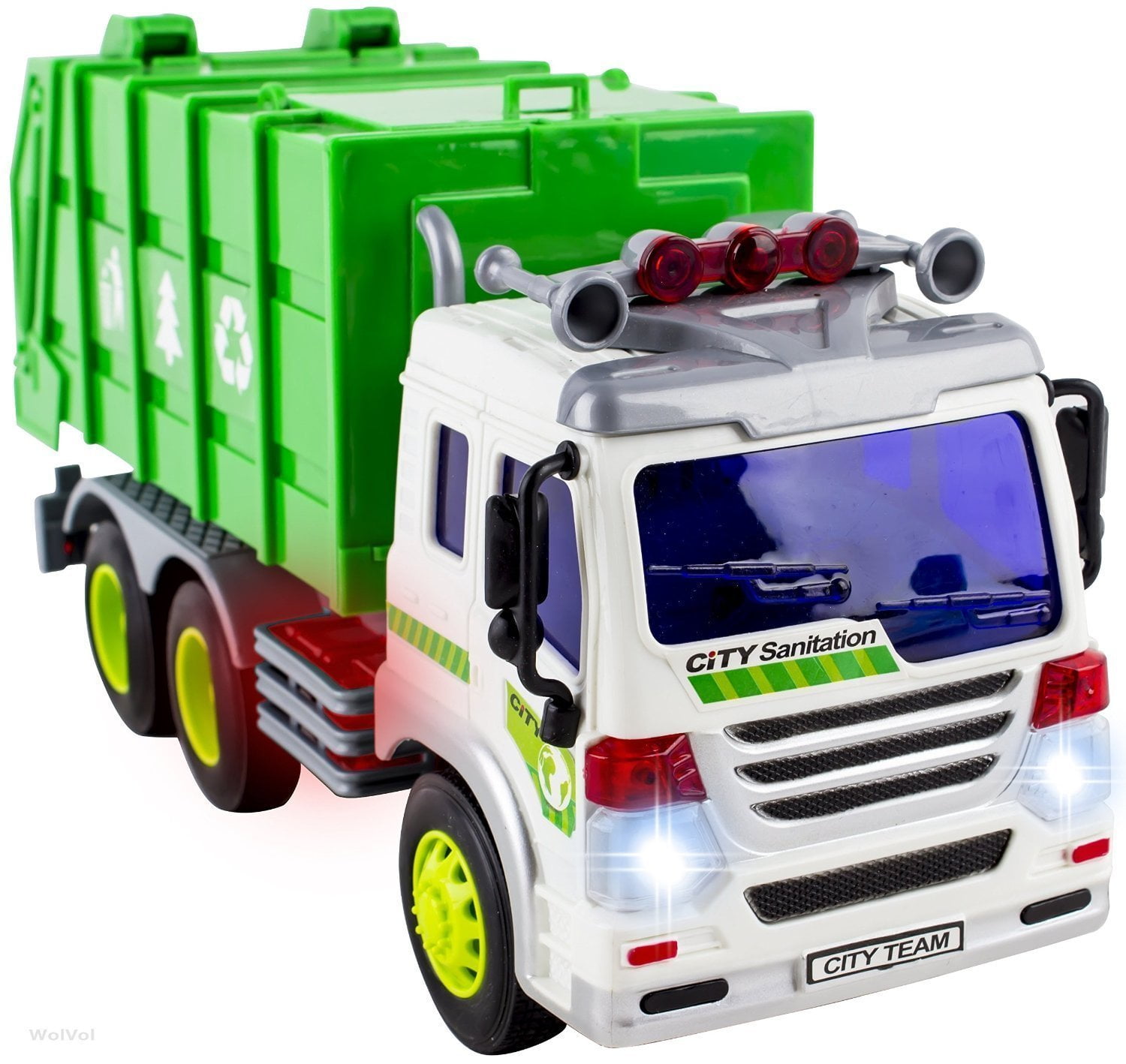 wolvol friction powered garbage truck