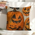 thumbnail image 6 of Halloween items Linen toss pillowcase decoration pillowcase gifting preferred 18x18 inch cushion cover sofa pillowcase sofa bedroom living room car, 6 of 8