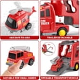 thumbnail image 6 of Toddler Truck Kids Fire Car Toys for 3 4 5 6 7 Boys - 5 Pack Friction Power Vehicle Truck Toys for Toddlers 1-3, Boys Toys Christmas Birthday Gifts for Boys Girl Age 3-9, 6 of 7
