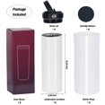 thumbnail image 2 of Vaso de sublimación Micellwuu, 20 onzas, Skinny Straight, paquete de 8, 2 of 6