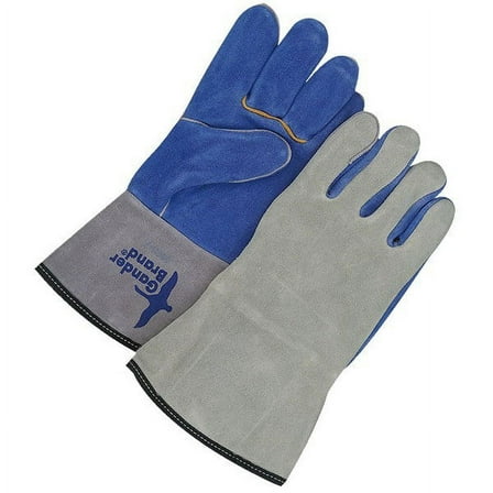 64-9-666B-7 Welding Glove Split Leather Blue/Grey Fully Lined