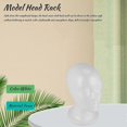 thumbnail image 3 of Female Foam Mannequin Head Model Hat Wig Display Stand Rack White, 3 of 5