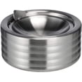 thumbnail image 1 of Jinsinto Cendrier en Acier Inoxydable avec Couvercle - Cendrier de Table 12cm - Cendrier Design avec Couvercle Basculant - Cendrier Pliable - Cendrier Coupe-Vent, 1 of 5