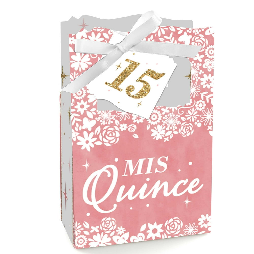 Mis Quince Anos Quinceanera Sweet 15 Birthday Party Favor Boxes Set