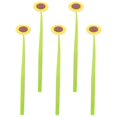 thumbnail image 4 of Floral Sunflower Pens For School And Home Office Supplies Light Green Marking And Writing 5Pcs, 4 of 5