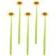 thumbnail image 4 of Floral Sunflower Pens For School And Home Office Supplies Light Green Marking And Writing 5Pcs, 4 of 5