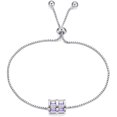 thumbnail image 1 of Adjustable Hollow Color Zircon Bracelet Elegant Rhinestone Bangle Party Holiday Jewellery Birthday Gift, 1 of 5