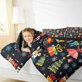 thumbnail image 4 of Manfei Kids Xmas Gifts Queen Comforter Set,Cartoon Christmas Tree Nutcracker Bedding Sets,Happy New Year Bedding Comforter Set For Teens,Ultra Soft Home Decor Reversible,3 Pieces, 4 of 8