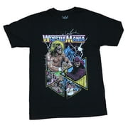 WWE Mens T-Shirt  -  WrestleMania Ultimate Warrior Macho Man & More Poster