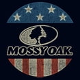 thumbnail image 2 of Girl's Mossy Oak American Flag Circle Logo Graphic Tee Navy Blue Large, 2 of 4