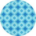 thumbnail image 1 of Ahgly Tapis Rond Lavable en Machine Intérieur Transitionnel Bleu Ciel Profond, 6 Pieds Rond, 1 of 7