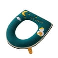 thumbnail image 2 of Latrodar Zipper Model Toilet Seat Household Embroidery Sitting Washer High Durability niversal Toilet Seat Green Home Stuff, 2 of 5
