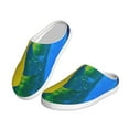 thumbnail image 2 of Lsque Rainbow Colored Pattern Womens Comfort Cotton on Scuff With Memory Foam and Anti-skid Sole Slipper-35/36, 2 of 7