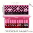 thumbnail image 3 of LNGOOR 10 Pcs Collection de Glaçage pour Lèvres Tons de Baies Éclatant - Rouge à Lèvres Liquide Longue Tenue, Imperméable et Hydratant avec Effet Volumisant pour Tous les Types de Peau - Fini Brillant et Rosé Parfait Cadeau Se, 3 of 6