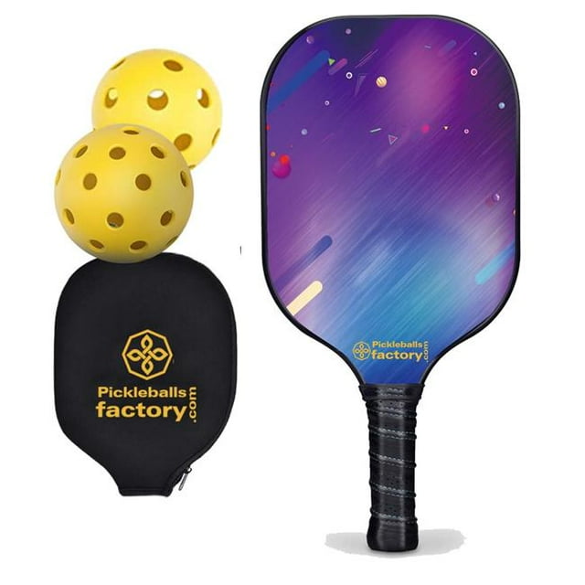 Pickleball Factory PB00053-10-C Usapa Pickleball Paddles - Triangles Best Pickleball Rackets, Tennis Pickleball Court Pickleball Elbow, Carbonfiber Graphite