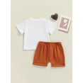 thumbnail image 4 of Liacowi Newborn Baby Boy Short Sleeve T-Shirt Top Casual Shorts Pants Outfit Set Clothes, 4 of 9