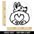 thumbnail image 2 of Cute Corgi with a Heart Butt Self-Inking Rubber Stamp Ink Stamper - Pink Ink - Small 3/4 Inch, 2 of 7