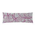 thumbnail image 1 of BSDHOME Purple Pattern Body Pillowcase Pillow Cover Pillow Protector Two Sides Printing 20x60 inch, 1 of 1