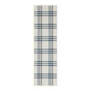 GAP Home Distressed Plaid Indoor Area Rug, Light Blue, 2x7