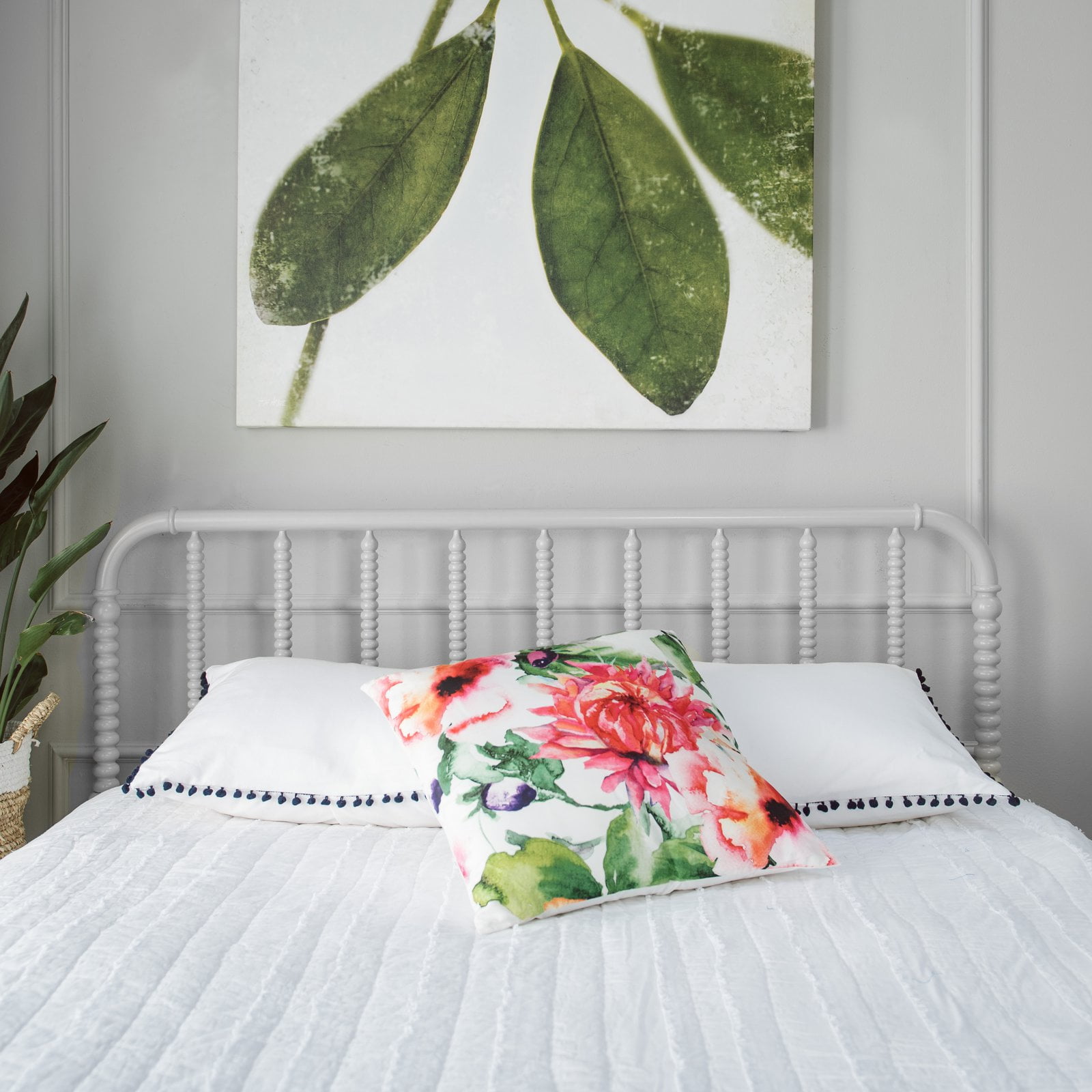 Finley Home Savannah Headboard Gray Com