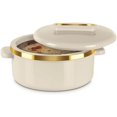 thumbnail image 2 of Stainless Steel Casserole set | Inner Stainless Steel Casserole | Keeps Food hot & Fresh Chapati, Roti, Biryani | Kitchen Item Set of 3 (1500 ml) Ivory,, 2 of 3