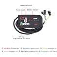 thumbnail image 3 of Electric Scooter Display Control Panel LED Power Display Electric Bicycle Battery Speed Multifunctional Dashboard Panel Kit, 3 of 8