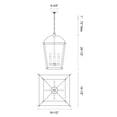 thumbnail image 2 of PD312217UB-Kuzco Lighting-Manor - 4 Light Pendant-Urban Bronze Finish, 2 of 5