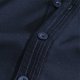 thumbnail image 4 of Blusa y camisa de manga corta con cuello alto para hombre, color liso, informal, con botones, de poliéster., 4 of 6