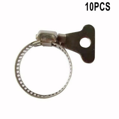 

10Pcs Jubilee Clips Stainless Steel Hose Clip Hose Clamp Worm Drive Hose Clip 16-25mm