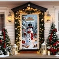 thumbnail image 5 of Christmas Door Cover Elastic Stretchy Door Cover Christmas Fabric Elastic Christmas Door Covers For Front Door Festive Party Home Decor, 5 of 6