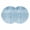 Grayish Blue, variant on Turquoise Round 15 Inch Placemats Set of 4, Modern Abstract Art Ombre Striped HeatResistant Non Slip Place Mats for Dining Table, Wipeable Braided Kitchen Table Mats for Housewarming