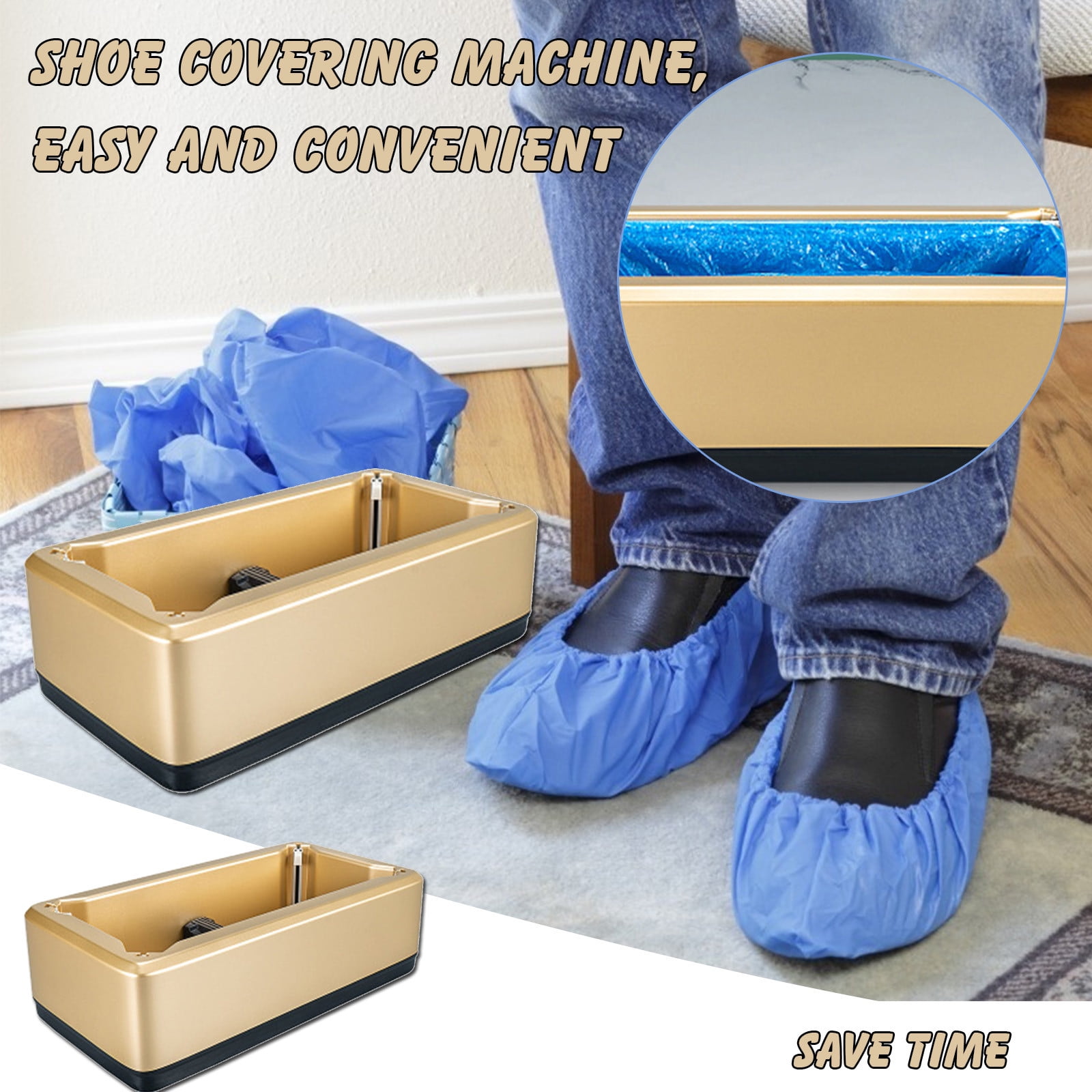 Details about   Automatic Shoe Cover Dispenser Portable For Home Office With Shoe Membranes 